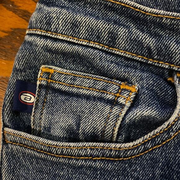 Vintage BONGO Zip Up Marilyn Jean Shorts Dark Stone Wash Size 7 Y2K 90s Denim - Picture 6 of 14